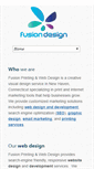 Mobile Screenshot of fusionprintdesign.com